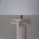 Pair of vintage antique column lamps