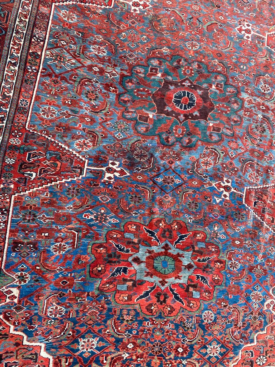 Nice old Persian carpet Afshar 220x298 cm