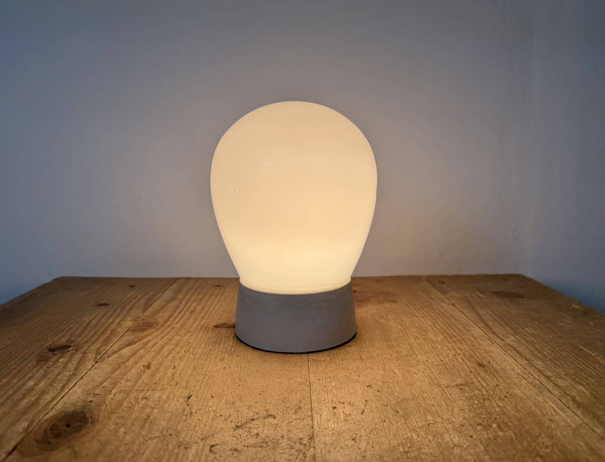 Vintage White Porcelain Ceiling Light, 1970s