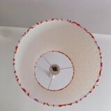 Custom-made vintage 1970s flower pendant light