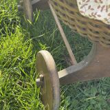 Wicker doll pram