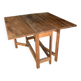 Solid wood table or console.