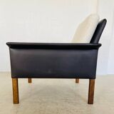 1960s retro Hans Olsen rosewood and leather lounge chair