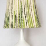 Large ceramic lamp with unique shade