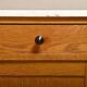 Art Deco Amsterdam School Cabinet Sideboard Oak and Marble, 1930s Netherlan