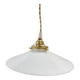 Vintage white opaline pendant light