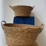 Set of 2 wicker baskets