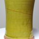 Decorative spice box in vintage two-tone glazed stoneware, handmade and signed.