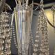 Lustre, crystal and silver-plated metal, Swedish neoclassicism