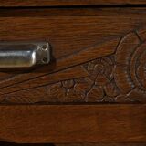 Art Deco Oak Pedestal Desk – 1940