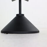 Porada Arredi Black Metal Minimalistic Magazinine Rack, 1980's, Italy