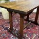 Bistro table in chestnut from the 1950s.