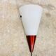 Vintage Wall Lamp / Wall Sconce by LAKRO, Holland, Glass and Metal