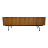 Scandinavian teak and metal sideboard