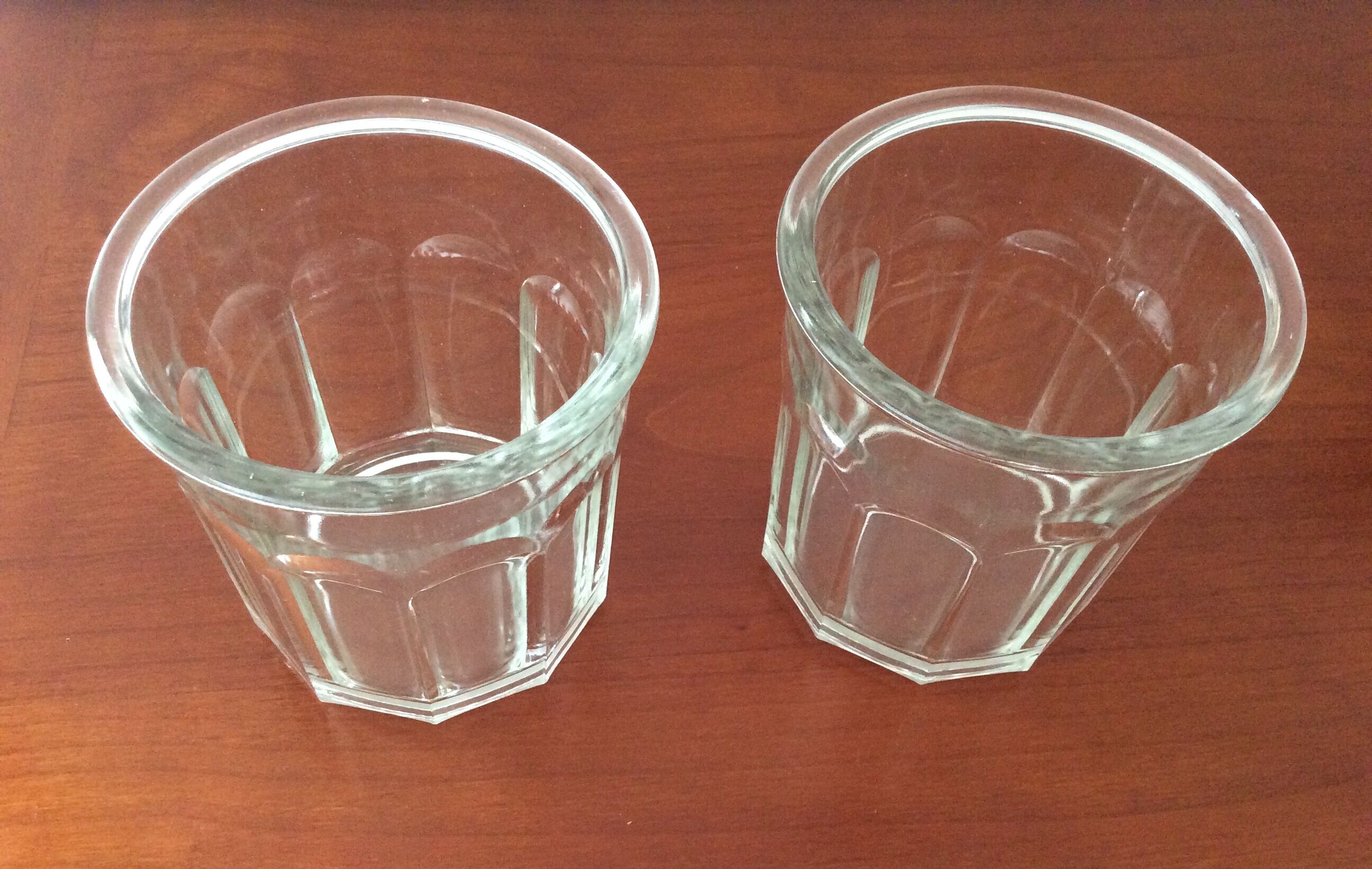 Set of 2 old glassware jam jars Reims - 750