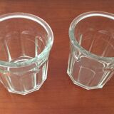 Lot de 2 anciens pots à confiture verrerie Reims - 750