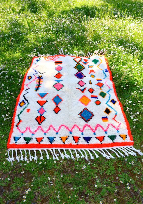 Berber wool rug – Handmade – 1.06 x 1.54