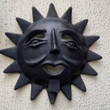 Soleil noir en céramique