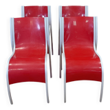 Set of 4 FPE chairs by Ron Arad for Kartell 2000s Italy