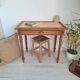 Antique solid wood desk – Late 19th century (1880-1900) – Restored