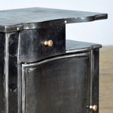 Set of iron bedside tables, circa 1930