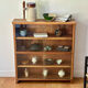 Modernist oak display cabinet - 1950s-60s