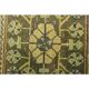 1970s Turkish Oushak Handmade Wool Cotton Yellow Runner 81x362