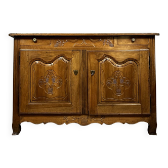 Provençale buffet Louis XV era in solid walnut around 1750