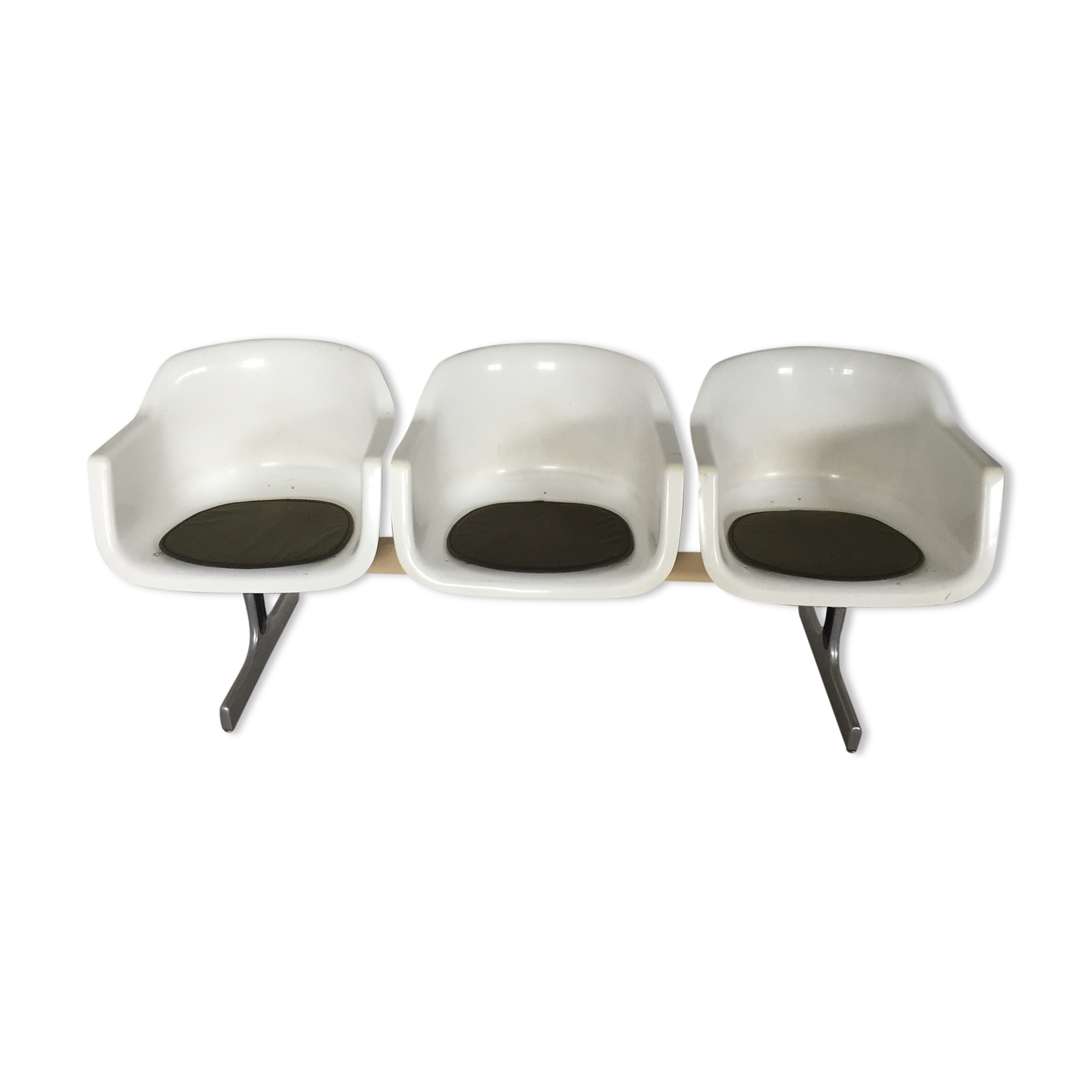 Vintage bench, by Albert Jacob for Grofillex, 1970s