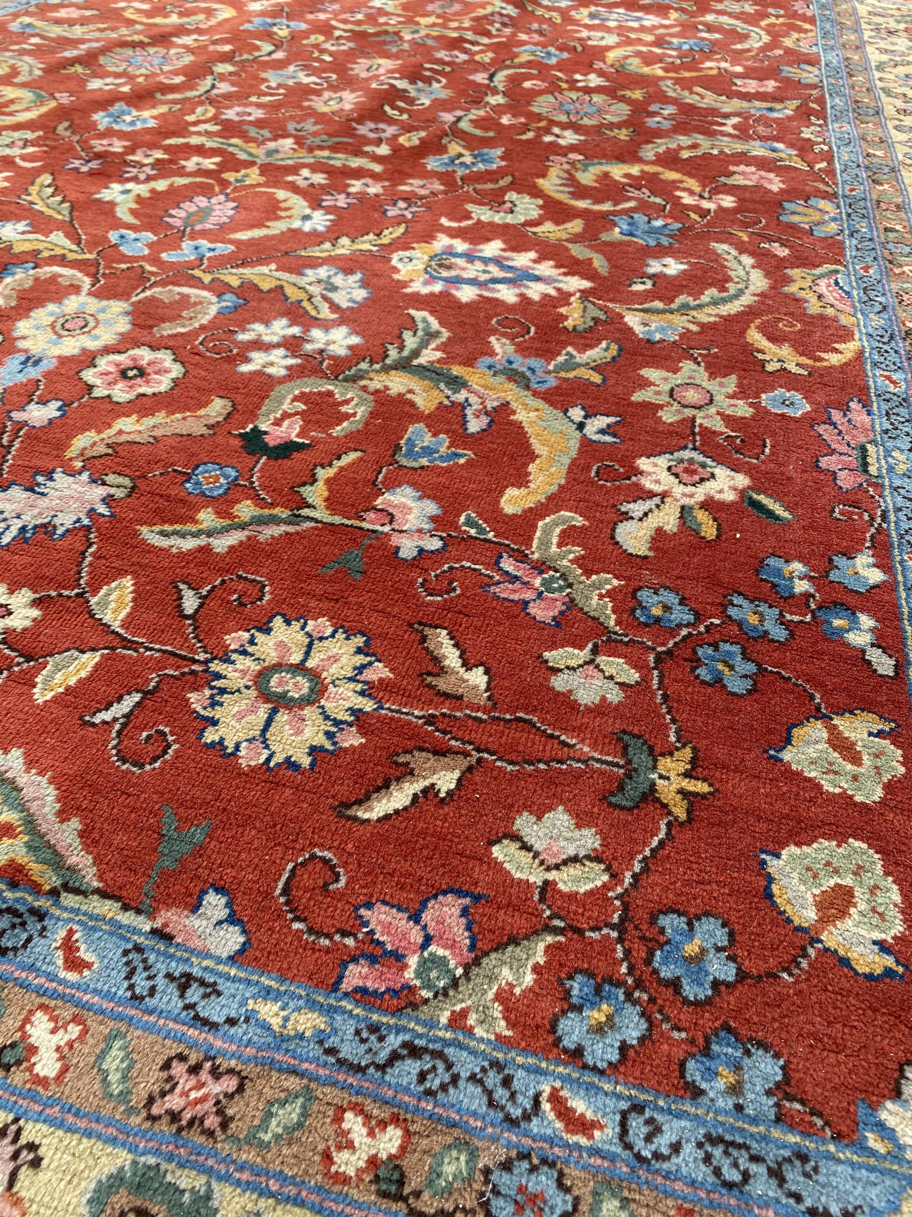 Old carpet decorated