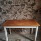 Table de ferme française vintage, années 1950