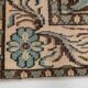 Turquoise & Brown Living Room Rug, Oushak Vintage Rug, 173x270 Cm