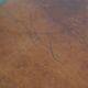 Leather ottoman in classic English style finished with decorative nails
