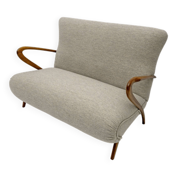 Mid-Century Modern Italian  Bouclè Settee, 1950s