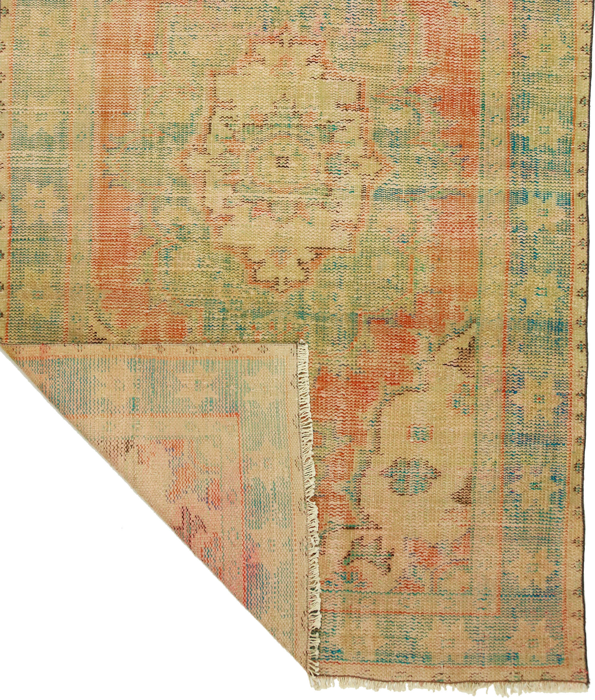 Anatolian handmade vintage rug 240 cm x 146 cm