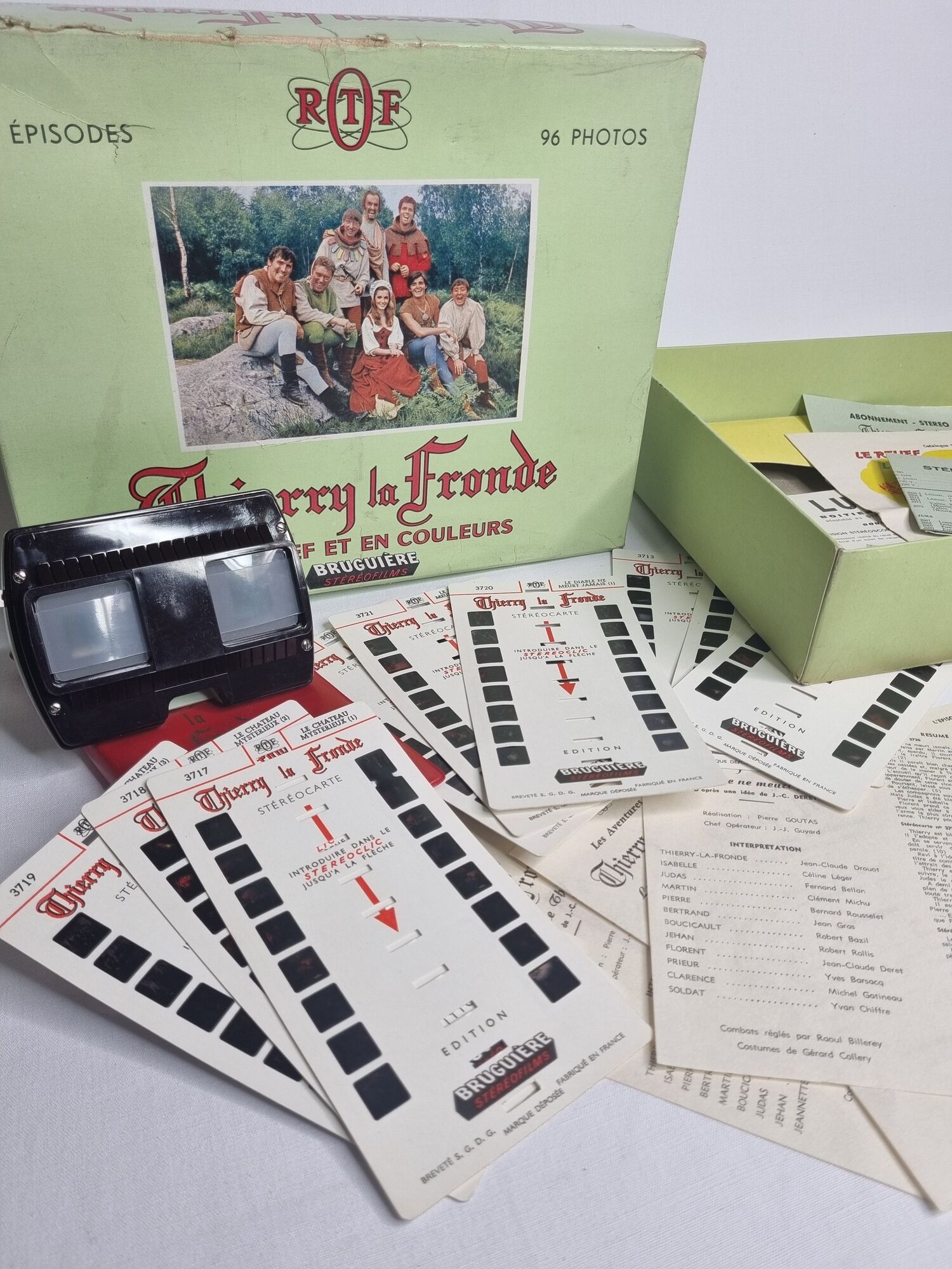 Box set "Thierry La Fronde" published by the ORTF, 60s