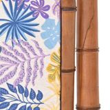 Bamboo-style psyché mirror in the Napoleon III style.