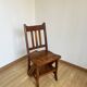 Chaise escabeau en bois