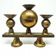 M8y brutalism new look three-armed candlestick