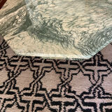 Octagonal marble coffee table