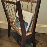 Vintage Scandinavian magazine rack