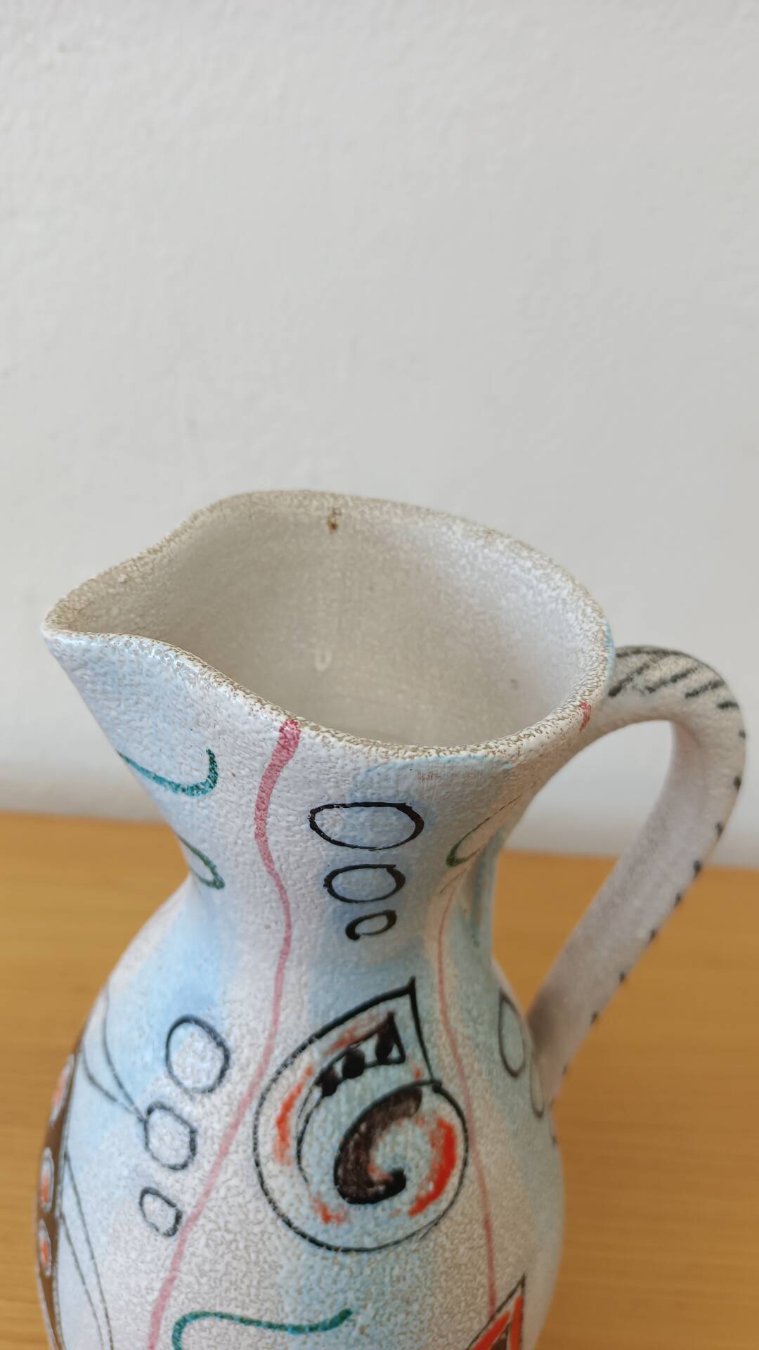 Italian ceramic pitcher