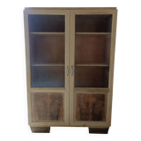 Renovated glass-fronted bookcase