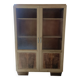 Renovated glass-fronted bookcase