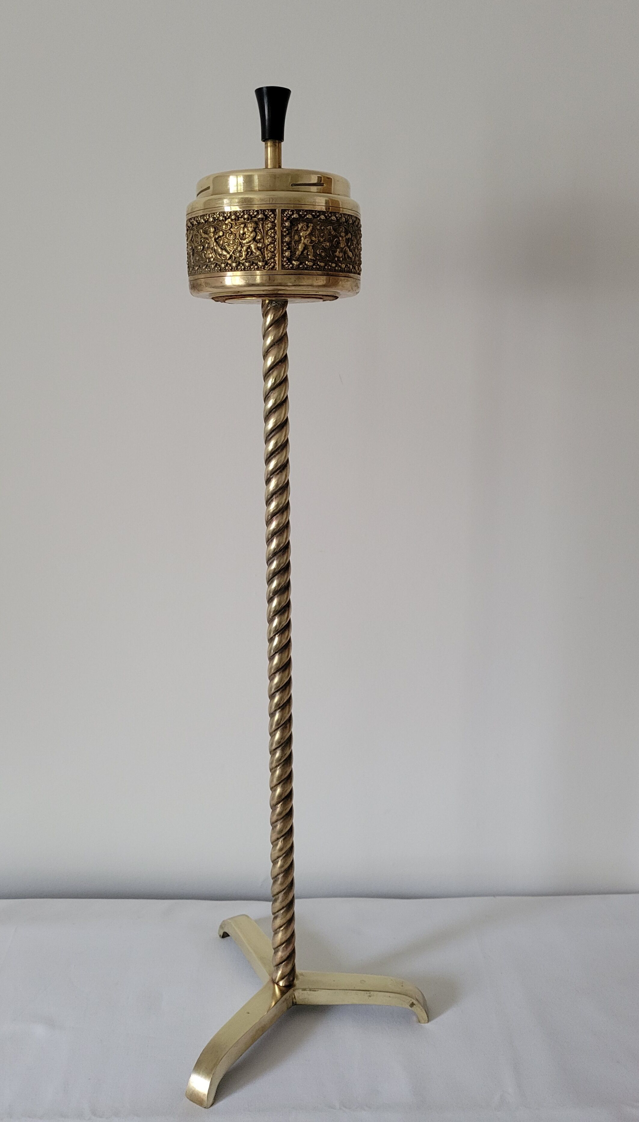 Brass standing ashtray