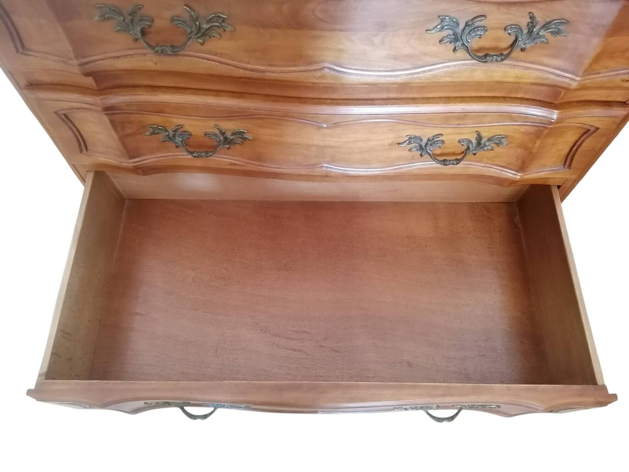 Louis XV style solid wood chest of drawers