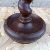 Turned wooden lamp 1950