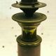20th century bronze and porcelain lamp foot