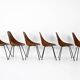 6 "Medea" chairs by Vittorio Nobili for Frattelli Tagliabue, 1950s