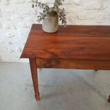 Walnut table with drawer